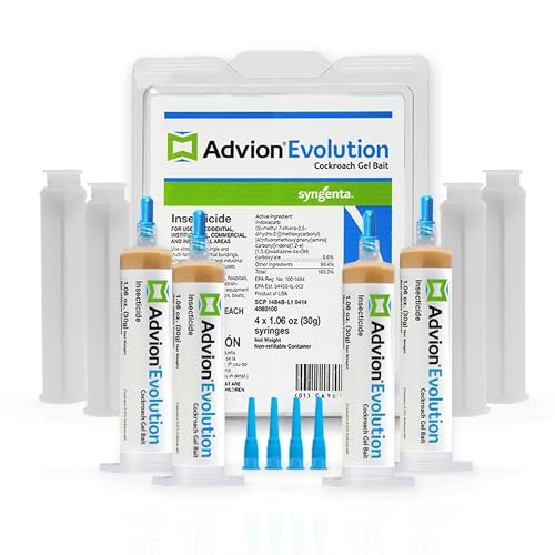 61596 Evolution Cockroach Gel - 4 Tubes of Bait Prevent Roach Infestations
