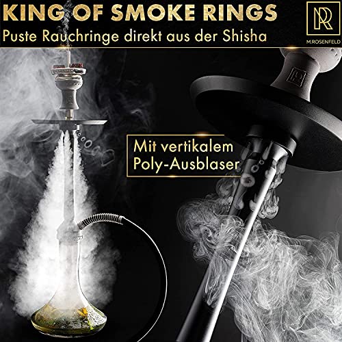M. ROSENFELD Shisha Set Komplett PROTOS 75cm Wasserpfeife und Shisha Kohle 1,25 KG 80 Würfel 26mm - Shisha Set mit… – Bild 4
