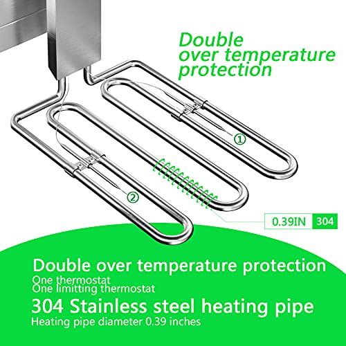 Topkitch Electric Deep Fryer Stainless Steel Deep Fryer With Basket & Lid Capacity 10L(10.5Qt) Electric Countertop Fryers For Home Kitchen And Restaurant With 60 Minute Timer, 1800 Watts, 120V #TOP5