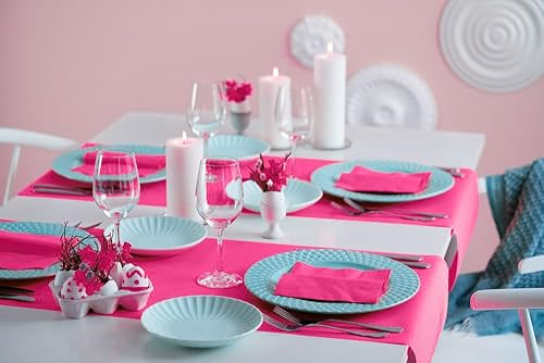 Miniatura 3 de Servilletas de almuerzo color fucsia, 3 capas desechables de papel, bar, cóctel, bodas, cumpleaños, hechas en la UE, (125 unidades)