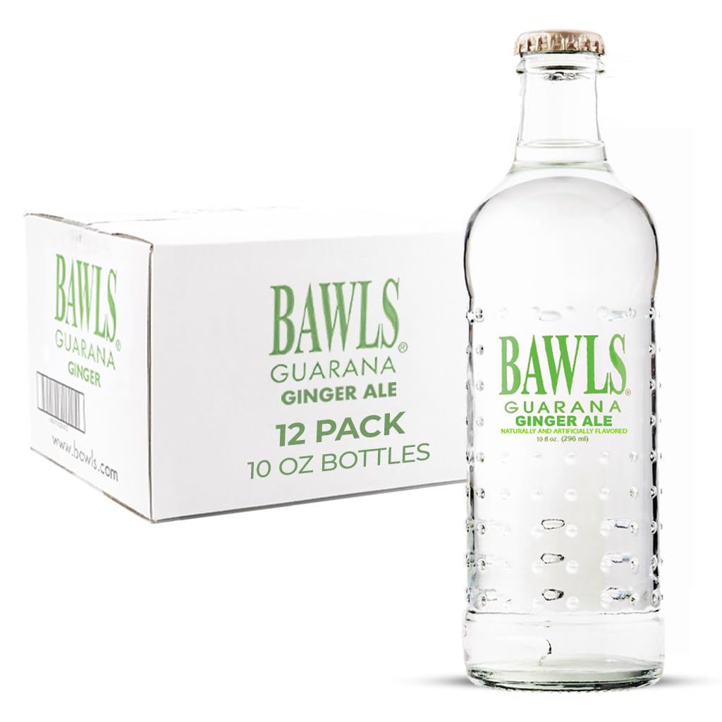 BAWLS Ginger Ale 10oz - 12 pack