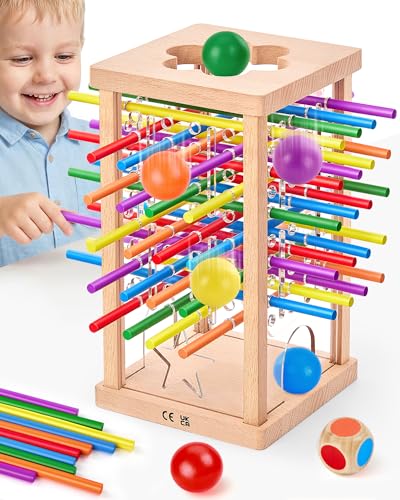 Montessori Wooden Board Game para niños de 3 a 8 años miniatura 1