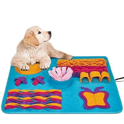 Snuffle Mat for Dogs Small Large Pets - Distracting Training Natural Foraging Snuffling Nose Work Training for Dogs Stress Release Slow Eat Machine Washable Anti Slip