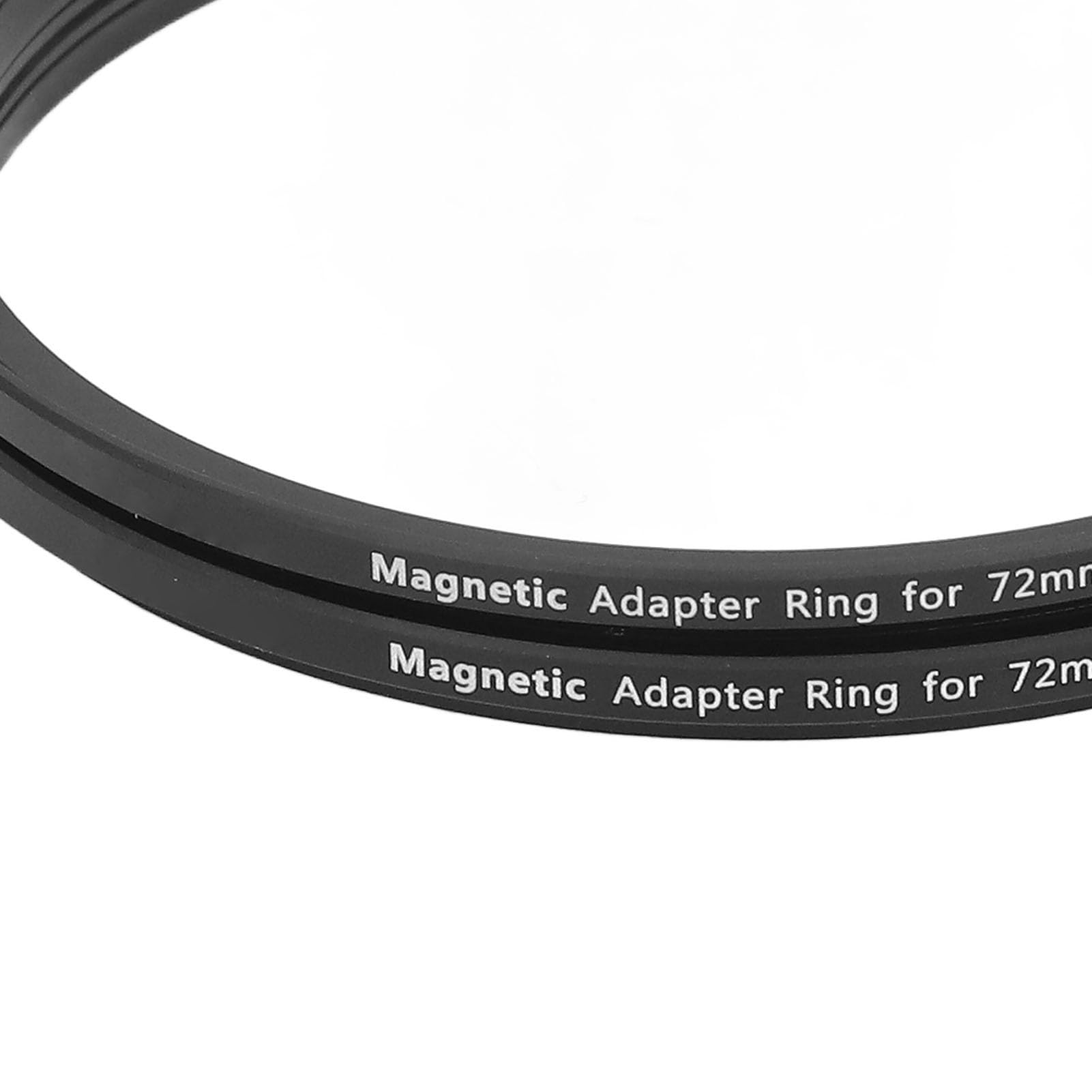 Anillo Adaptador de Filtro Magnético de 72 Mm, Adaptador de Anillo de Filtro de Lente de Aleación de Aluminio para Cámara, con Proceso de Moldeado CNC, Resistente a la Erosión y
