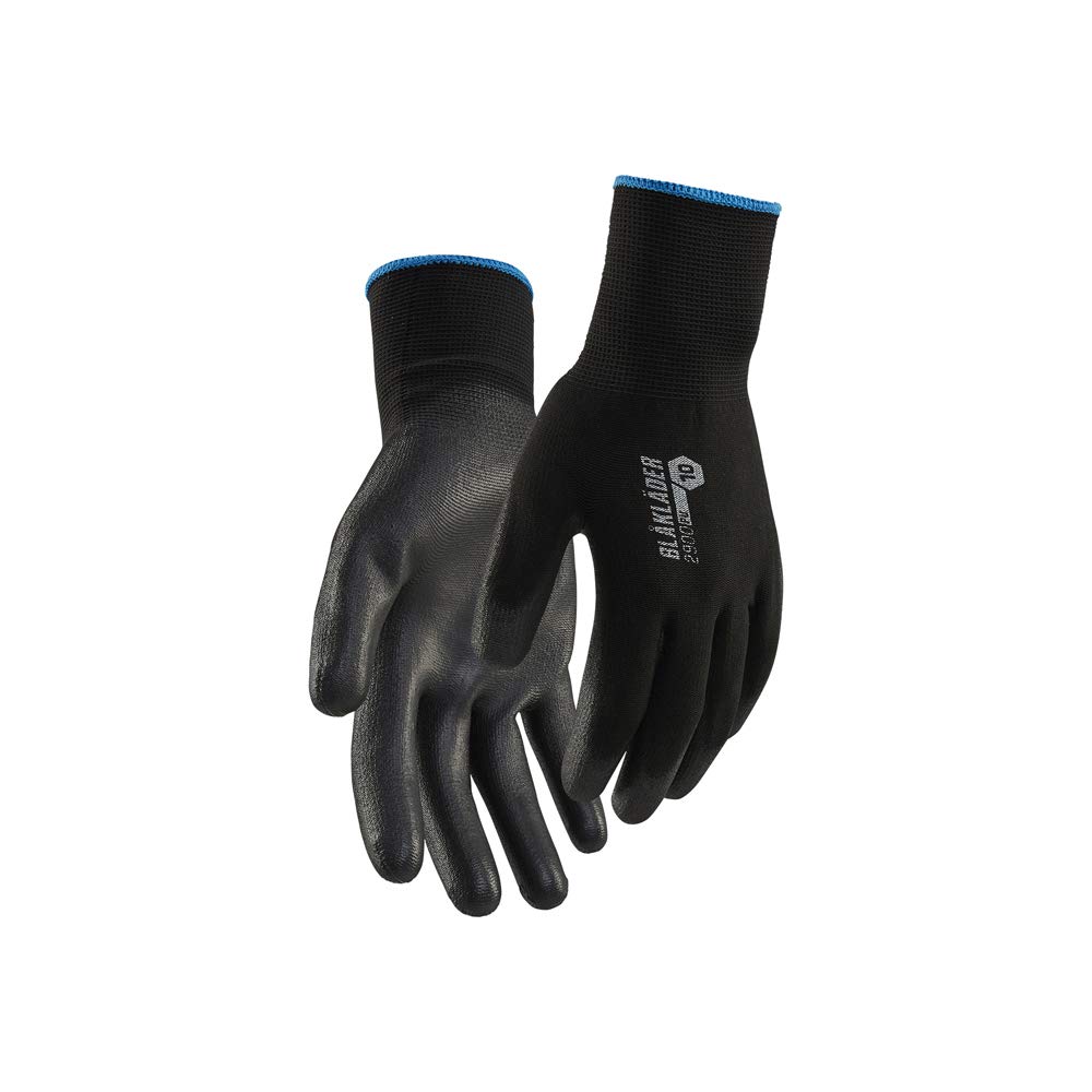 Blaklader 2900145399008 PU Dipped Work Gloves - Black, Size 8