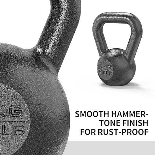 Image of PROIRON 4kg Cast Iron kettlebell Weight for Home Gym Fitness & Weight Training