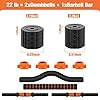BOSWELL-Adjustable-Weights-Barbell-Dumbbells-Set-3-in-1-Non-Slip-Neoprene-Hand-with-Connecting-Rod-for-Adults-Women-Men-Workout-FitnessHome-Gym-Exercise-Training-Equipment Adjustable Weights Barbell Dumbbells Set, 22 lbs BOSWELL 3 in 1 Non-Slip Neoprene Hand with Connecting Rod for Adults Women Men Workout Fitness,Home Gym Exercise Training Equipment YA022