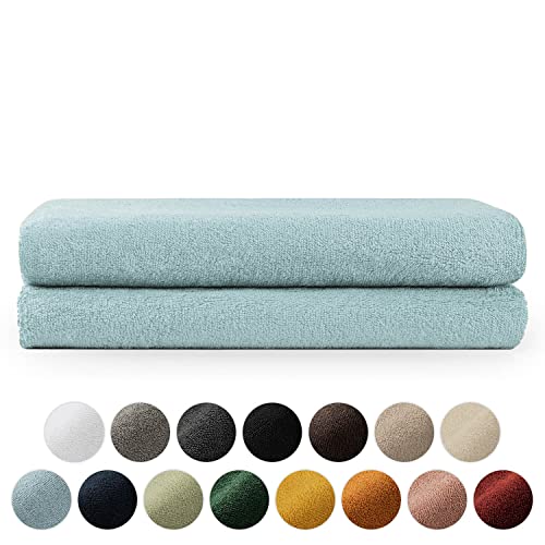 Blumtal Juego De 2 Toallas De Baño 70x140cm - Juego De Toallas Suaves Y Absorebentes, 100 Algodón, Certificado Oeko-Tex 100, Azul Claro Blumtal Juego De 2 Toallas De Baño 70x140cm - Juego De Toallas Suaves Y Absorebentes, 100 Algodón, Certificado Oeko-Tex 100, Azul Claro