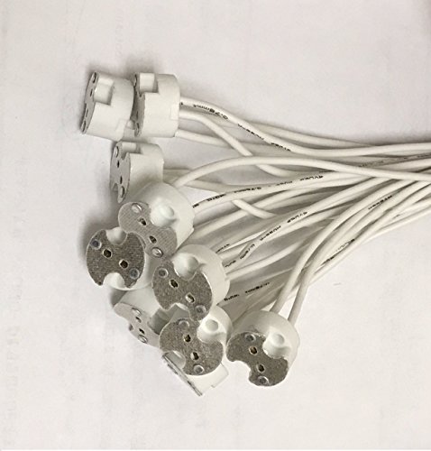 Bioluz Led 10 Pack Mr16 Socket, Gu5.3 Socket, Led Halogen Lamp Ceramic Wire Connector Base Socket Adapter Mr16 Mr11 G4 Gu5.3 Socket (Pack Of 10) #TOP6