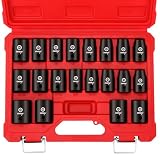 Disen 20-Piece 1/2-Inch Impact Socket Set