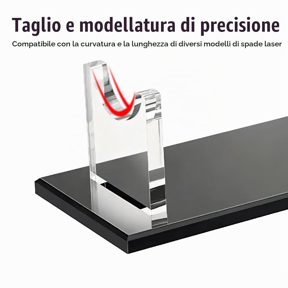 Supporto da Tavolo per Spada, Espositore per Spada Katana in Acrilico, Porta Spade per Pugnali Bacchette e Oggetti da Collezione Decorazione da Scrivania per Mazze da Baseball (Spade Non Inclusa)