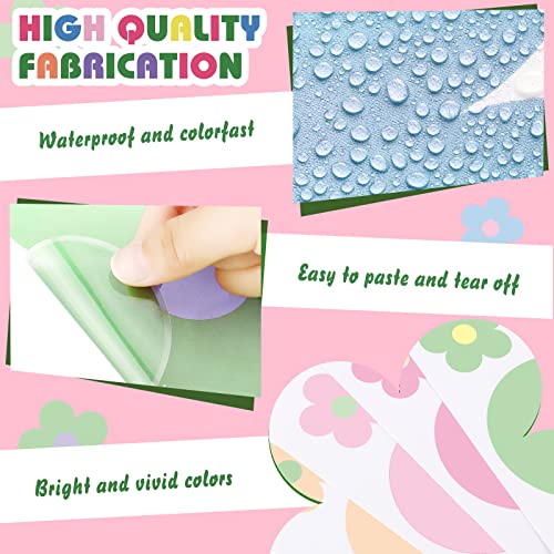 Hotop pegatinas florales decorativas para habitación 128 piezas miniatura 2