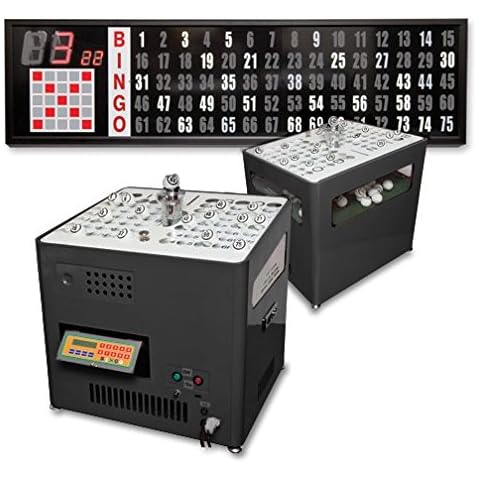 United Novelty Bingo Blower Professional Table Top with 5FT Flashboard Cover