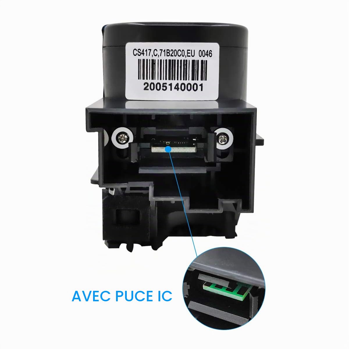 Cartouches de Toner Compatibles 4 Couleurs CS317 CX317 CS417 CX417 CS517 CX517 Capacité Standard 3000 Pages BK, 2300 Pages CMY pour imprimante Lexmark CS317dn CX317dn CS417dn CX417de CS517de CX517de