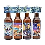 Cannstatter Keller Weihnachtsbier – 4x 0,33l handgebrautes Bier im Festdesign – Limitierte Winter-Edition im Kartonträger – Kellerbier, Weißbier, Pale Ale & Dunkelbier – Unfiltriert & naturbelassen