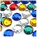 The Crafts Outlet 144pc Loose Flatback Acrylic Rhinestones Round 20mm - Flatback Crystal Clear