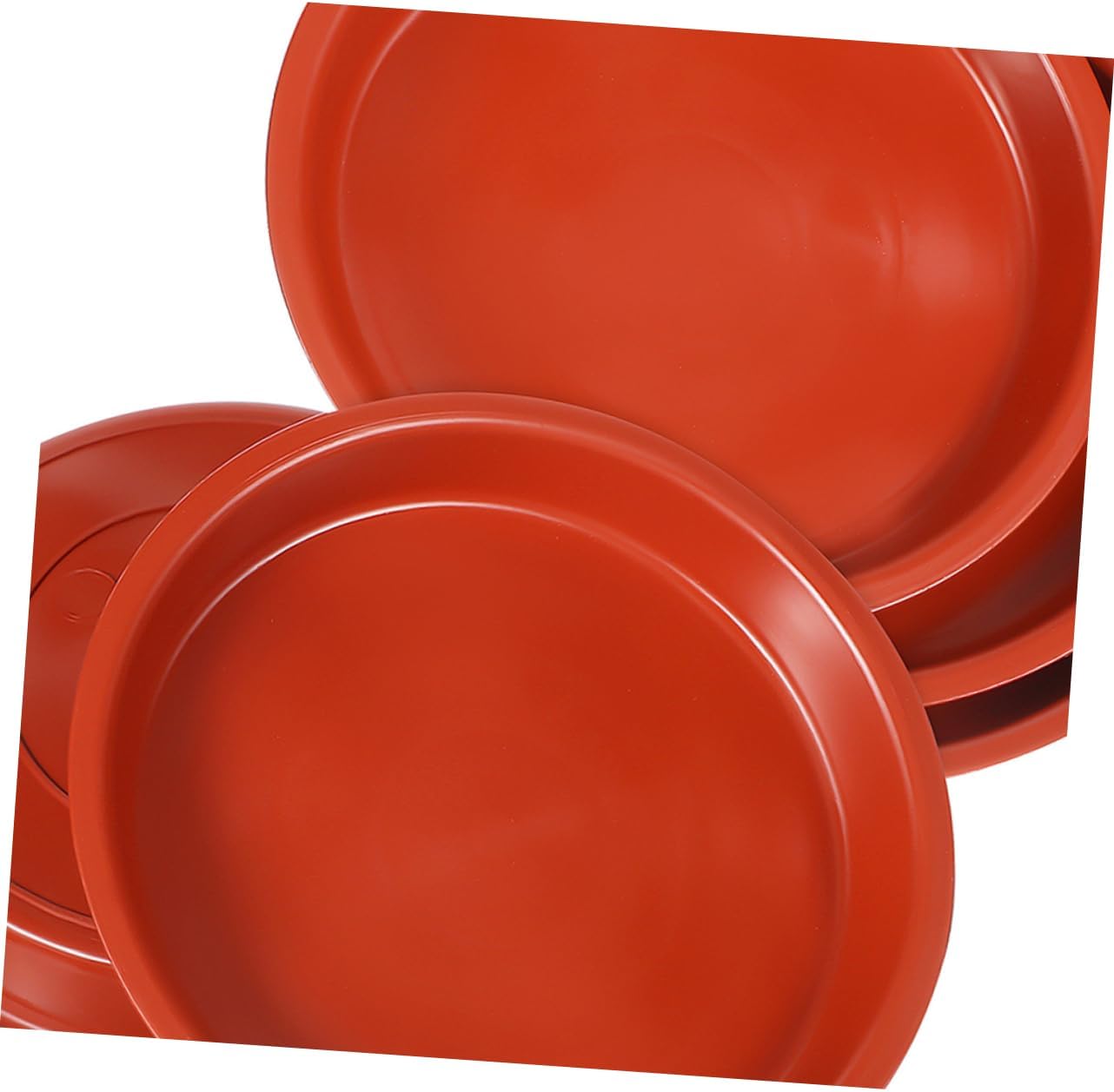 balacoo 50pcs Round Plant Saucer Garden Plant Pot Holder Trays for Pots Drain Trays for Plastic