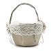 Mopec Cesta para Arras Estilo rústico con puntilla, Pack de 1 Unidad,...