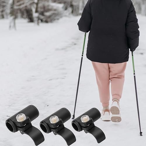 Miniatura 6 de Candado para bastón de trekking, 3 piezas de 18, 16, 0.551 in, ajustable, barra de escalada externa, para senderismo, mochileros, caminar,