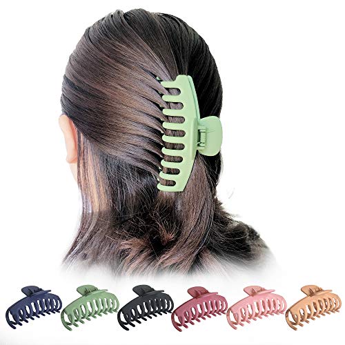 Owiizi Big Claw Clips, 4.3″ Matte Large Hair Claw Clips Non-Slip Ponytail Jaw Barrette Strong Hold Banana Jumbo Claw Clips For Women Long Thick Hair(Single Piece) #TOP3