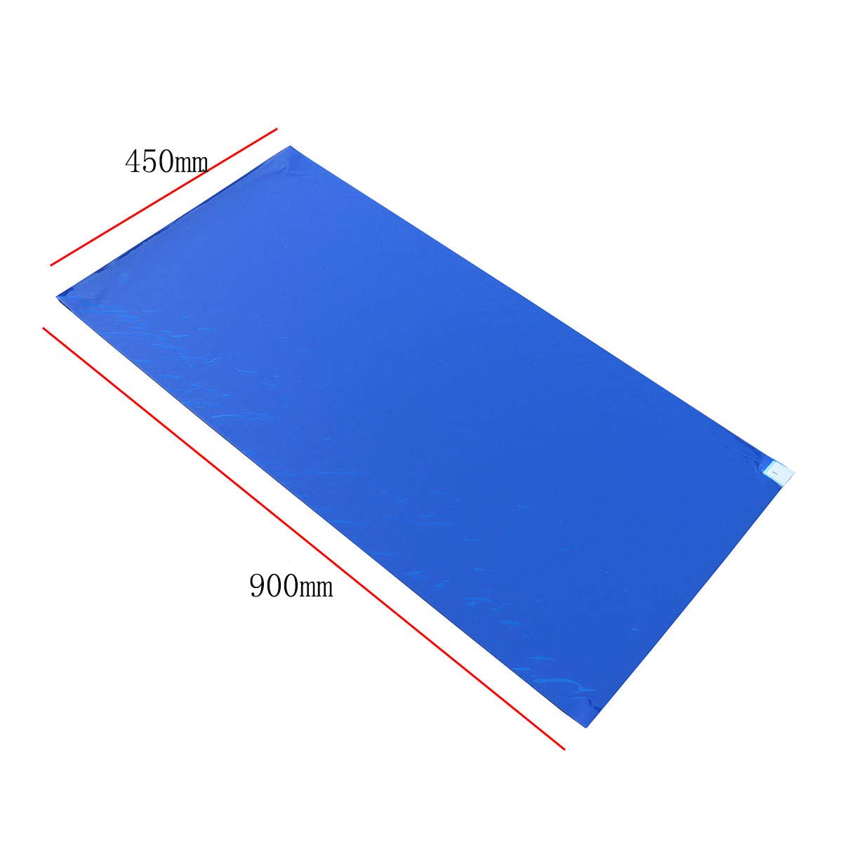 Tapis adhésif pour Salle Blanche et Anti-poussière 45×90 cm - 300 feuilles | 10 Tapis - Bleu - Maison, Bureau, Gym, Atelier, Laboratoire