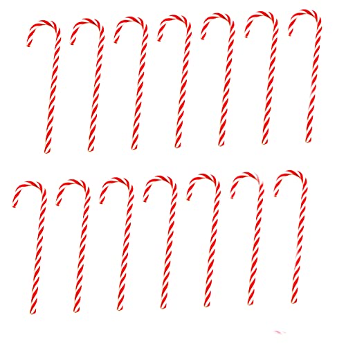 30 Pieces Christmas Plastic Candy Cane Christmas Tree Hanging Ornament For Holiday Party New Years Home Decoration Favor #TOP2