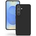 YATWIN Silicone Back Case for Samsung Galaxy S25, Soft-Touch Phone Back Cover for Samsung Galaxy S25 - Black gallery image