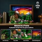 Givenni Ideas Sunset Wooden House Building Sets - 3D Puzzle Building Set for Adults, Ages 16+ - Beautifully Detailed Home Art Decor - Unique Gift Idea for Art Fans (1101PCS)