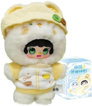 Aven Rabbit Yooki Bear Hibernation Plan Series Blind Box Action Figures Mystery Box Cute Random Toys Birthday Gift Christmas Collectible Toy for Desktop Ornaments, 1PC