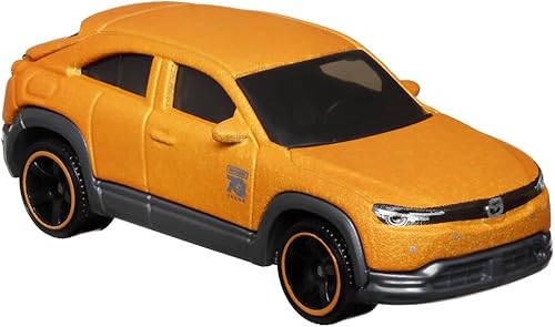 Miniatura 4 de Matchbox Moving Parts - Vehículo fundido a presión de 70 años de edición especial, HMV12  Inspirado en 2021 Mazda MX  45 naranja y negro