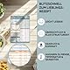 WUNI Airfryer Zubehör - Größe M - magnetischer Airfryer Guide mit Temperatur, Dauer & Menge - Ninja Heißluftfritteuse Zubehör - Air Fryer Rezeptbuch für Heissluftfritteuse (Scandi Light)