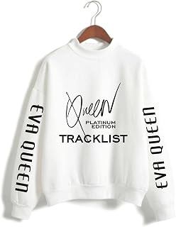 CCEE Eva Queen Rollkragen Sweatshirt Mode Hip Hop Eva Queen Print Pullover Oversize Hot Sweatshirt Herren/damen Streetwear