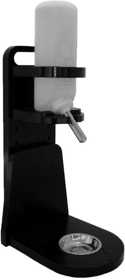 enjoiPets Three Bit -32#332TRBA Waterer Freestanding - Highly Durable Pet Bottle Stand Small Dog/Cat-Drinking Height Range Adjustable 6.0“ to 14.0” Lixit wide mouth bottle included, PVC ¾” material