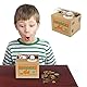 Pinkgarden Karikatur Katze Spardose für Kinder, Elektronische Automatisch Stehlende Münzbox mit Ton für Kinder Mädchen Spielzeug Geburtstag Geschenk
