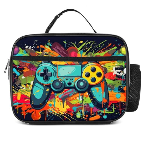 Call of Duty Lunch Box: Insulated, Durable, and Perfect for Gamers 1 Betyiwling Game Lunch Box Insulated Reusable Lunch Bag Tote Cooler for Women Men Boy Girl School Work Office Picnic