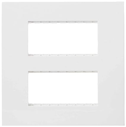 Unica Pure-8M Plastic Surround & Gridplate, Sq, WE (Pack of 1)