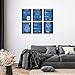 BigWig Prints Star Wars Blueprints - Star Wars Poster, Starwars Wall Decor, Starwars Posters for Walls, Deathstar, Millennium Falcon, X Wing, Tie Fighter, AT-AT Gifts - Unframed Set of 6 (8x10)