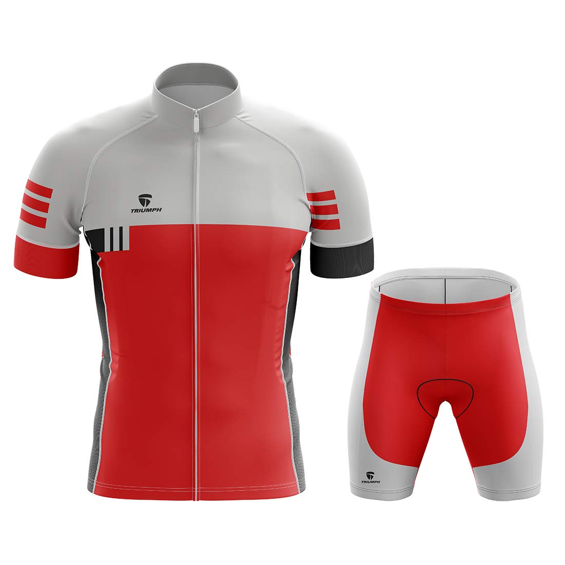Triumph Padded Mountain Bike Jersey Custom Cycling Jersey Padded Shorts For  Men