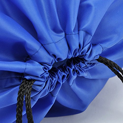 Bingone Folding Sport Backpack Nylon Drawstring Bag Home Travel Storage Use Royalblue #TOP3
