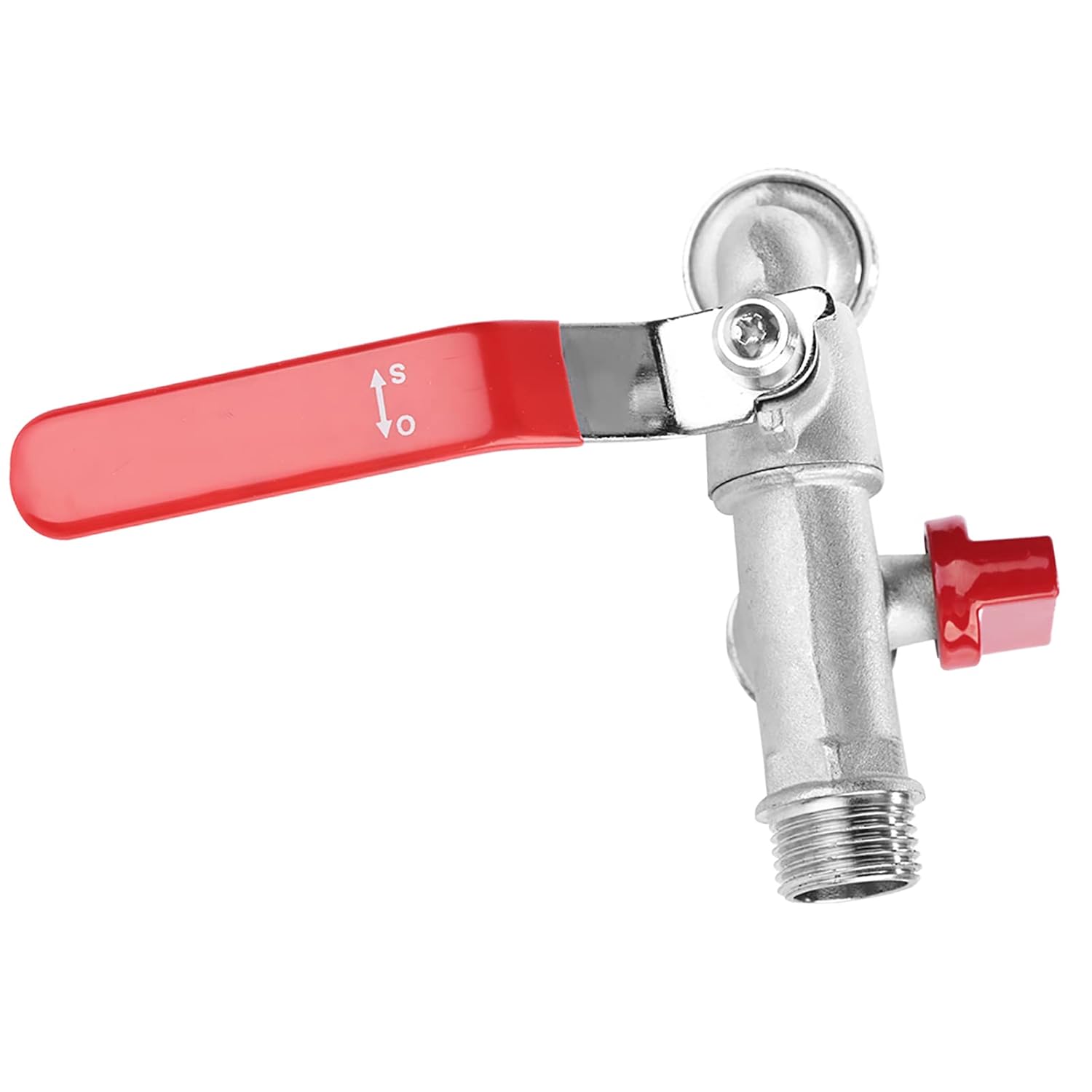Double Valve Water Tap Double Valve Faucet Double Valve Tap, 1/2in Brass Faucet Double Valve Water Tap 1/2in Brass Water Tap Valves