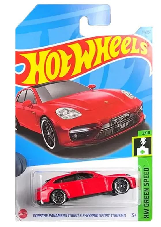 Image of Hot Wheels Car Ages 3 and Up (Porsche Panamera Turbo S E-Hybrid Sport Turismo), Red
