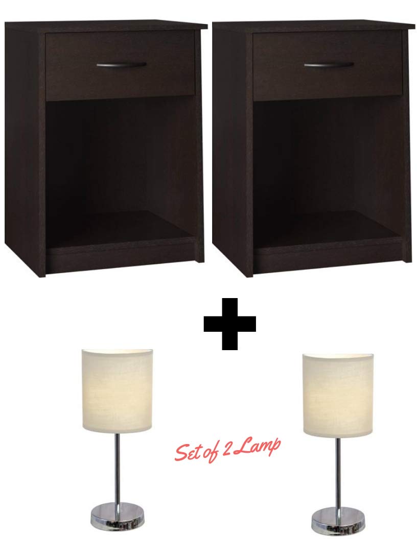 Set Of 2 Nightstand Mdf End Tables Pair Buy Online In Grenada At Desertcart