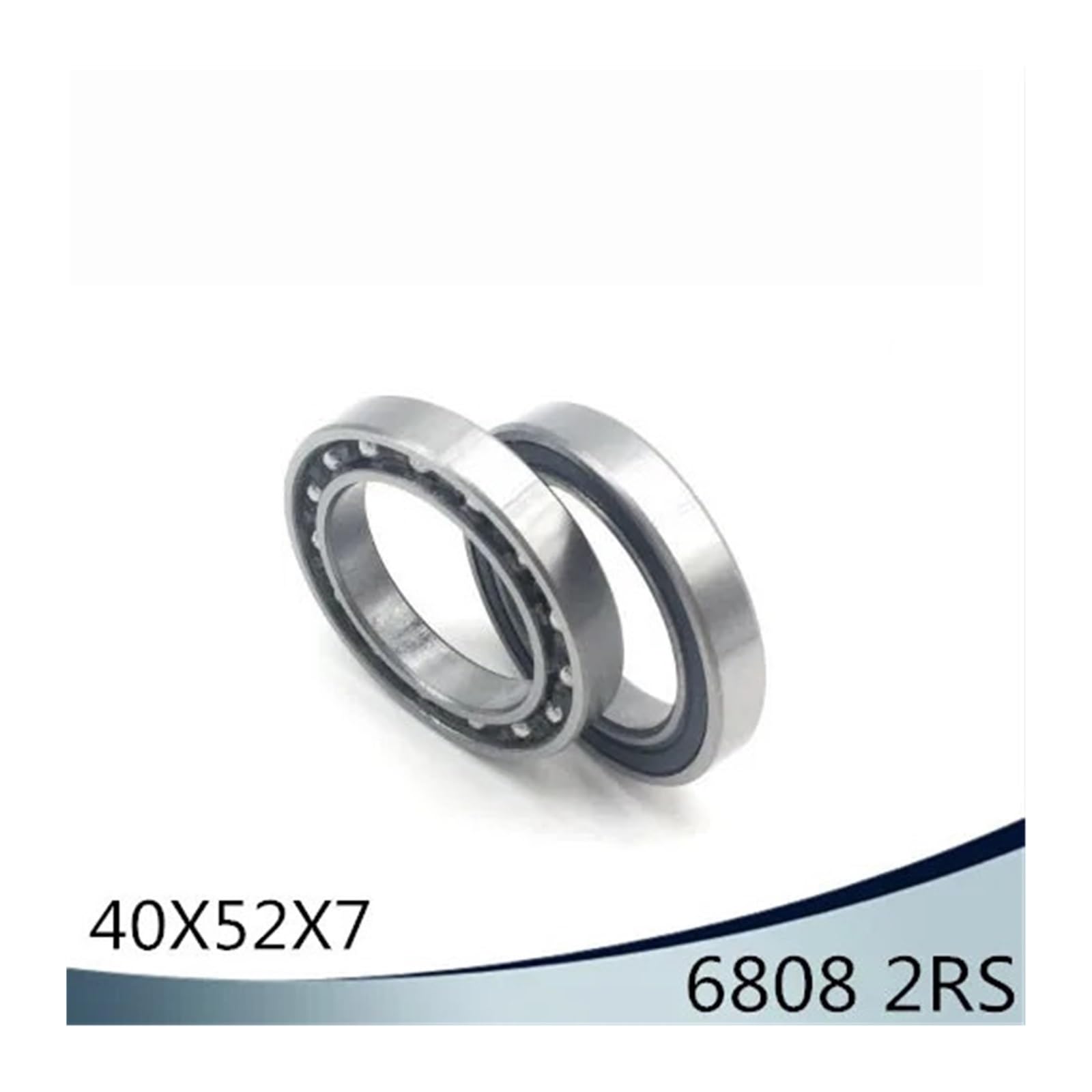6808-2RS roulement ABEC-1 (10 pièces) 40x52x7mm Section Mince 6808 2RS roulements à Billes 6808RS 61808RS
