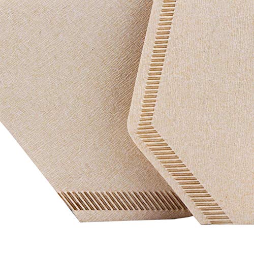 Coffee Filters Cone, Segarty 200 Count #2 Natural Brown Unbleached Paper, Disposable Filter Pour Over Dripper, 02 Size Personal Compostable Co Coffee Filter for Better Tasting Brewing