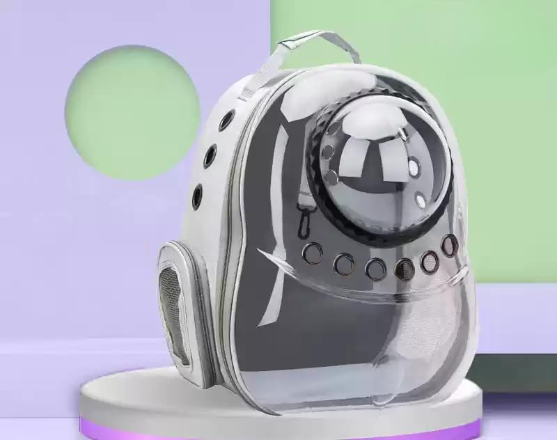 Sac à dos de transport portable pour chat et chien avec capsule transparente