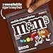 M&M'S Milk Chocolate Candy, Family Size, 18 oz Resealable Bulk Candy Bag