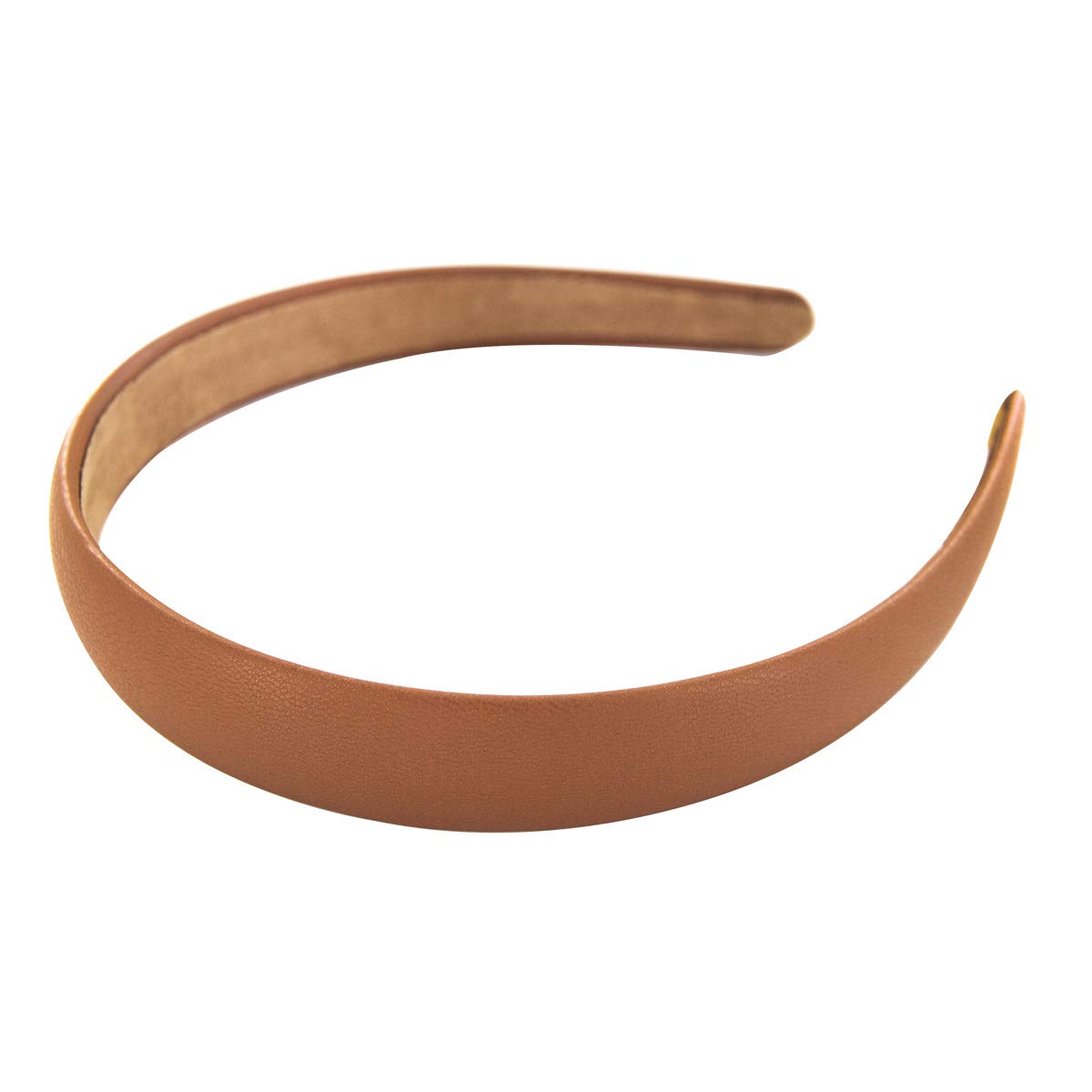 axy HR27CS Classic Vintage Leather Hair Band, beige-brown - Image 2