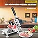 CHENKENI Manual Frozen Meat Slicer (Stainless Steel) for Home and Commercial Use, Multi-Purpose Food Slicer, for Home Cooking of Hot Pot Shabu Shabu BBQ