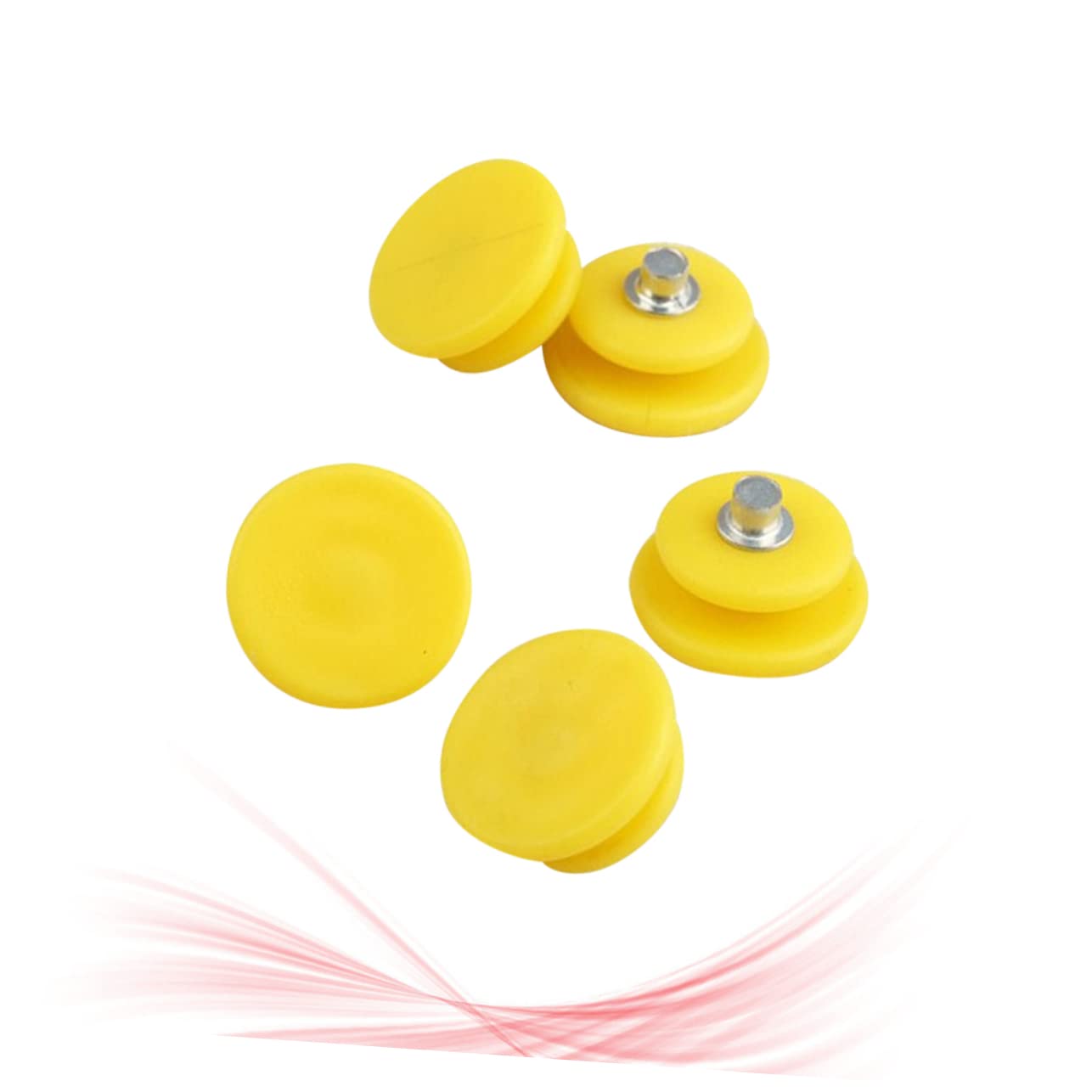 ARTSEWPLY 100pcs Outdoor Shoe Spikes for Ice and - Crampons for Hiking and Climbing Yellow Traction Accessories for Men and Women