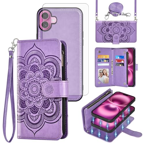 Coque iPhone 16 Plus bandoulière pour voyager l'esprit libre